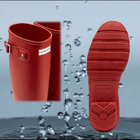 ❣️SOLD❣️Hunter Original Tall Red Rain Boots NIB - Picture 6 of 9